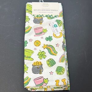 Envogue set of 2 St Patrick’s day kitchen towels